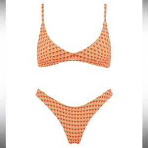 NWT Triangl MAIA - GARA Textured Scoop Bikini Set top small + bottoms medium
